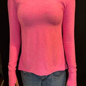 90 Degree By Reflex Vibrant Pink Long Sleeve Tee